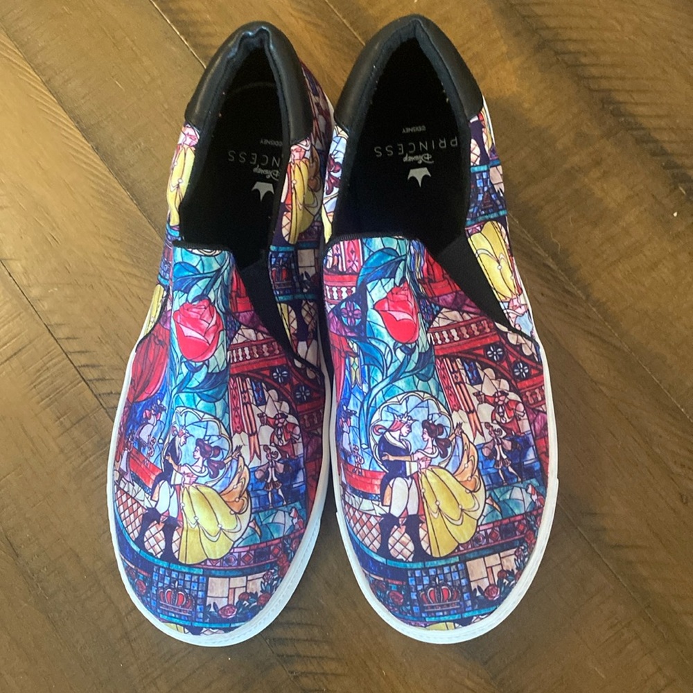 Torrid Disney Princess Stain Glass Slip On Shoes 8.5ww